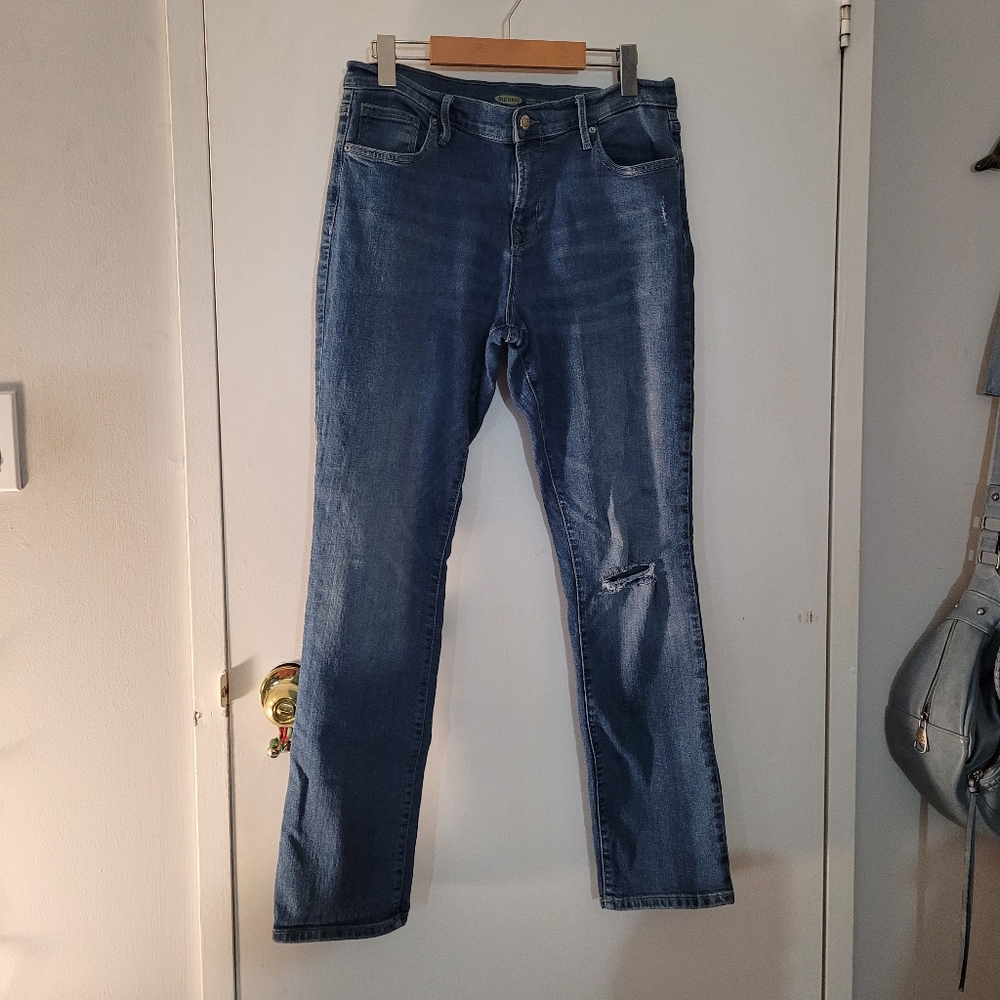 OLD NAVY STRAIGHT LEG CURVY JEAN SIZE 10